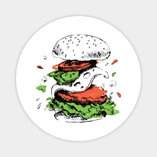 Flying Burger Magnet